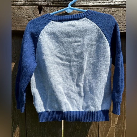 H&M Kids Navy and White Zip-Up Sweater - Picture 2 of 3